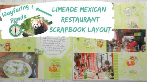Limeade Mexican Restaurant Scrapbook Layout
