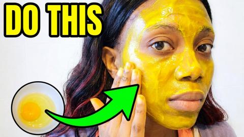 Egg Yolk and Castor Oil Face Mask For Brighter Skin.
