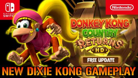 Donkey Kong Country Returns HD Adds DIXIE Kong! New Updat...