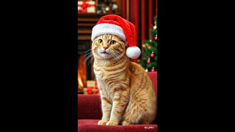The Christmas Cat Sings Tchaikovsky (shorts)