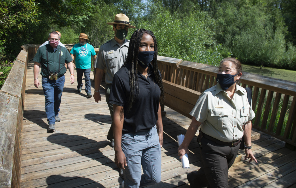 Aurelia Skipwith, head of the U.S. Fish & Wildlife Service, visited the