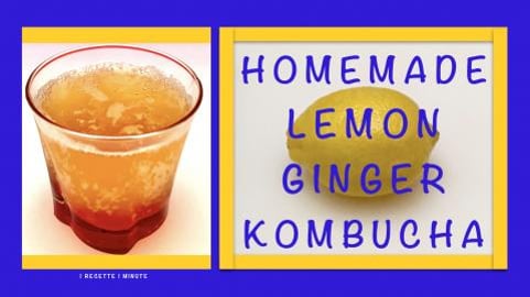 Homemade Lemon Ginger Kombucha / Healthy, Sparkling & Ref...
