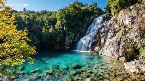 Waterfall Sounds & Peaceful Piano Music for Meditation, S...