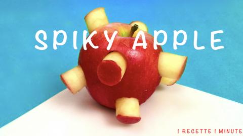 How to Make a Spiky Apple / Food Art, Cutting Tricks