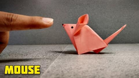 Cute Mouse using Paper | Origami tutorial 