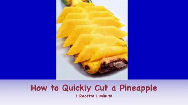 How to Quickly Cut a Pineapple / Food Hacks (shorts)