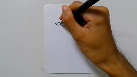 Drawing Zombie graffiti rising from the grave