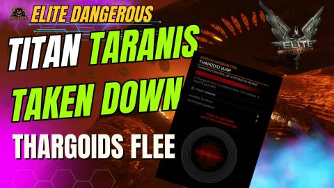Thargoid Titan Taranis Taken Down - Elite Dangerous