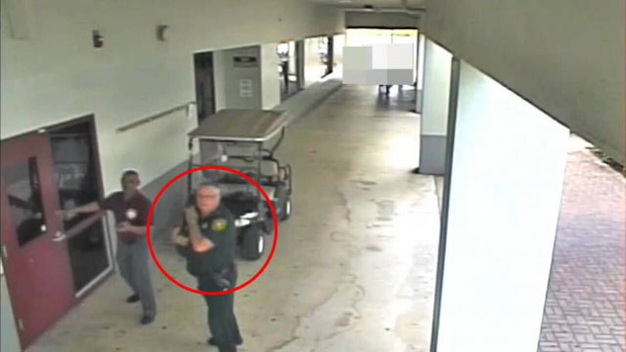 Watch surveillance video outside Douglas during school shooting Miami