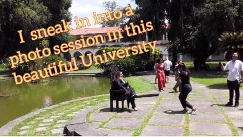 I SNEACKED IN INTO A PHOTO SESSION IN THIS BEAU...