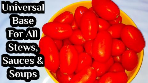 How to make a tomato sauce base.