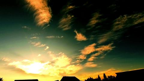 Golden Sunset Clouds  Relaxing Timelapse Music - SkyTimel...