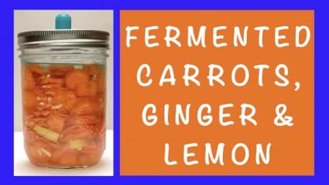 Fermented Carrots with Ginger and Lemon / Healthy Recipe