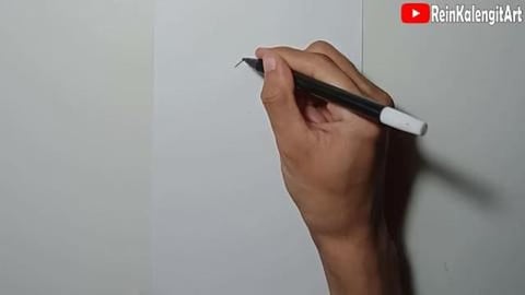 Drawing shark character graffiti