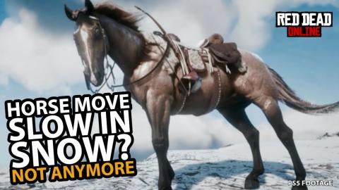Horse Move Slow In Snow in Red Dead Online Not Anymore