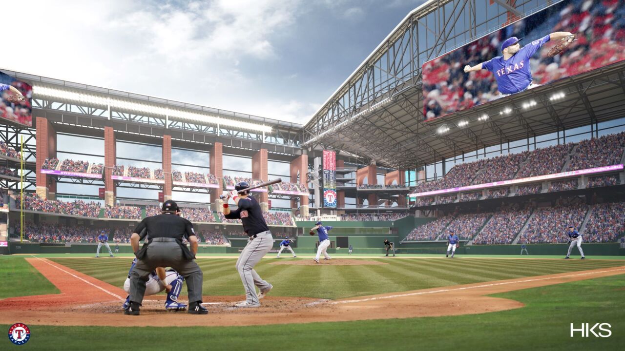 The new Texas Rangers stadium is completely air-conditioned with ammonia.  this is a seriously impressive building with a completely retractable roof.  I have never watched baseball so comfortable at like 70°. when