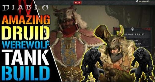 Diablo 4: Druid Werewolf Tank Build! Broke The Game! How ...