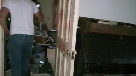 ABANDONED HOUSE. WE HEARD SOUNDS FROM INSIDE...