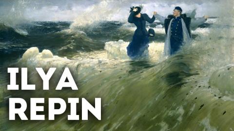 Paintings by Ilya Repin (Tchaikovsky: Old French Song)