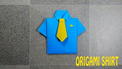 SHIRT WITH A TIE | EXECUTIVE LOOK | Origami tutorial 