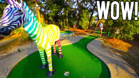 Awesome One Of A Kind Mini Golf Course - Lucky Hole In On...