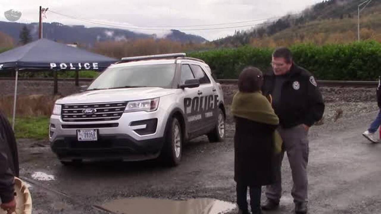 Nooksack 306 confront tribal police while supporting elder tribe is