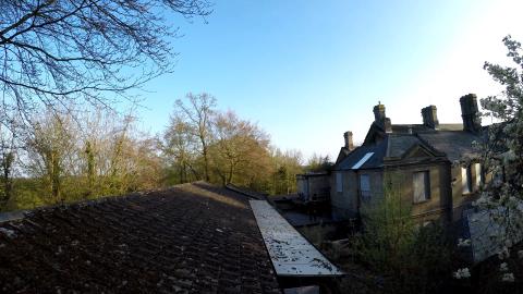 POV ABANDONED SCHOOL CLIMB and EXPLORE! UNSEEN FOOTAGE......
