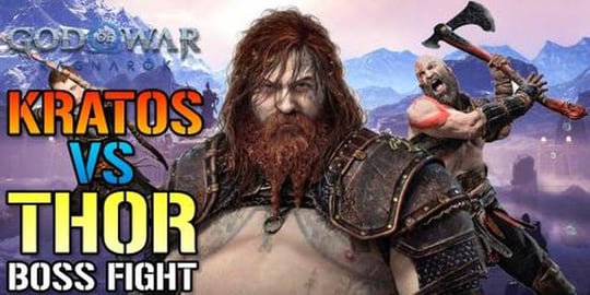God Of War: Ragnarok Kratos vs Thor! BOSS Fight Guide & W...