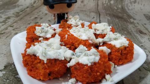 How to Make Buffalo Mushroom Bites