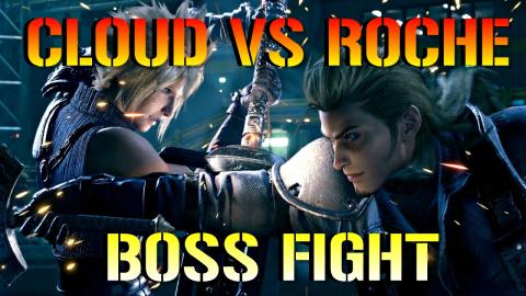 Final Fantasy 7 Remake: Cloud vs Roche Boss Fight (Shinra...