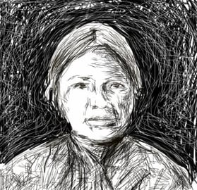 Nookomis - Grandmother .... a Digital drawing of my great...