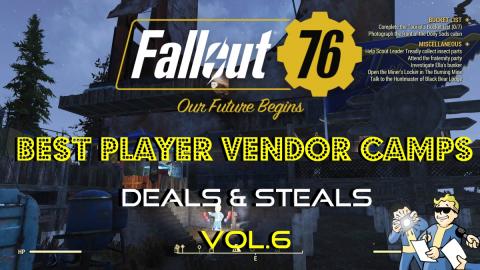 Fallout 76 | Best Player Vendor Camps | Deals & Steals Vo...
