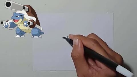 Drawing Pokemon MEGA BLASTOISE Shorts