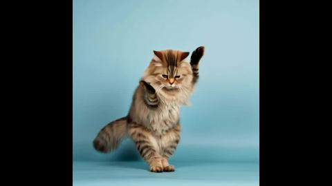 This incredible Cat is Doing the Helicopter Move (shorts)...