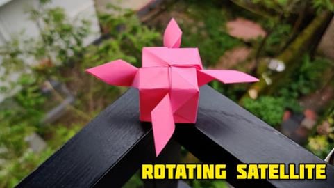Rotating Satellite | Origami Tutorial | Paper Craft