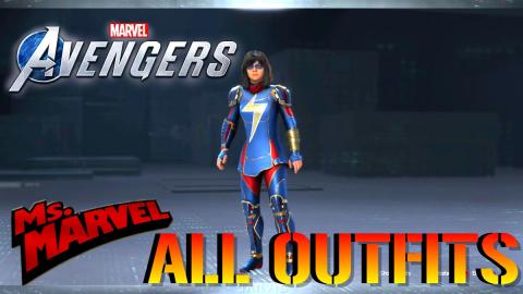 Marvel's Avengers: MS.MARVEL All Unlockable Outfits In Th...