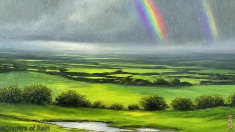 Rainbow 2025 Relaxing video, camping HD