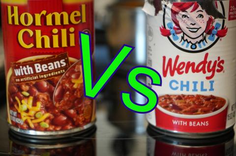 Wendy's Chili vs Hormel Chili