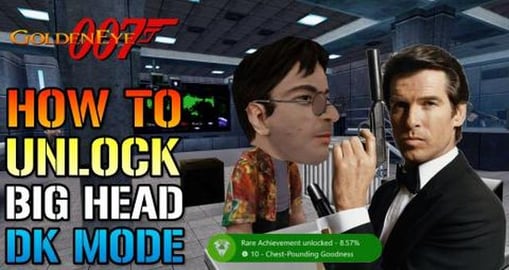 Golden Eye 007: How To Unlock "Big Head" DK Mode! & XBOX ...