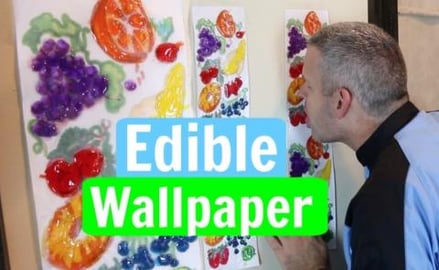 Lickable Wallpaper | How to Make Edible Wallpaper from Wi...