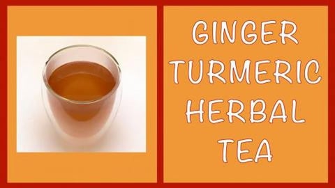 How to Make Ginger Turmeric Herbal Tea / Decoction, Infus...