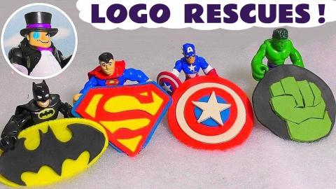 Batman Superman Hulk and Avengers Captain America Play Do...