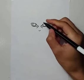 Drawing Anime Hokeage 1 chibi