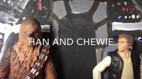 Han and Chewie Together again - A new stopmotion movie 