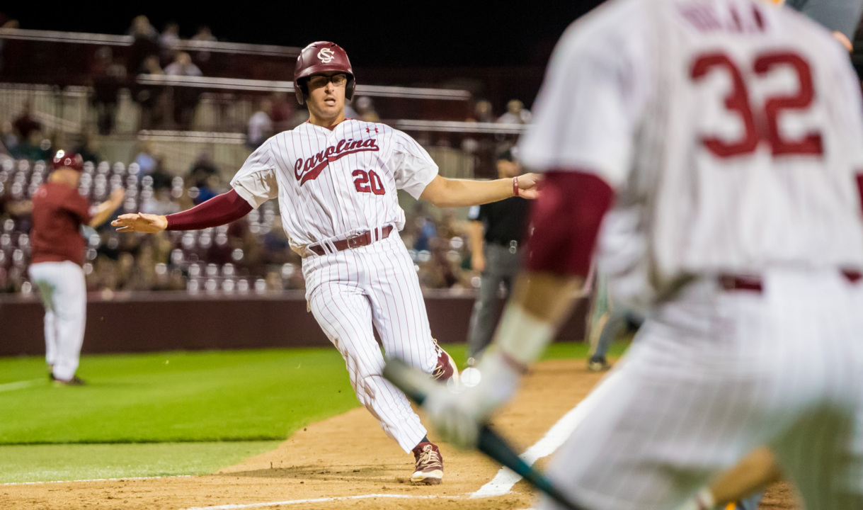 The University of South Carolina baseball team prepares to play in the