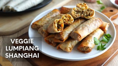Veggie Crispy Spring Rolls | Filipino Lumpiang Shanghai R...