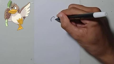 Drawing Pokemon FARFETCH