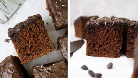 Baking an easy Chocolate Sheet Cake