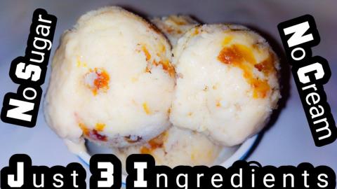 My healthy (low calorie) three ingredient ice cream recip...