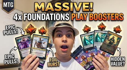 MTG Opening 4 Foundations Booster packs! Special guest be...